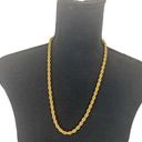 Twisted Napier Gold Tone  Rope Necklace Photo 0