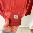 Carhartt  1/4 Zip Lightweight Thermal Pullover Burnt Orange Medium Photo 2