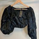 Nasty Gal NWT  Poof Sleeve Crop size small Photo 0