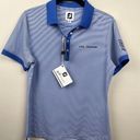 FootJoy NWT  Periwinkle Blue Striped The Players Championship Polo - size S Photo 0