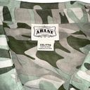 Ariat  Button Down Chiffon Sheer Long Sleeve Green Camo Top XXL Photo 3