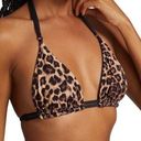 Good American 26.  Hi-Hi Tanga Reversible Bikini Top in leopard size 1 Photo 0