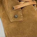 BEARPAW NWOB  Krista Tan Suede Sheepskin Heeled Ankle Boots Photo 7