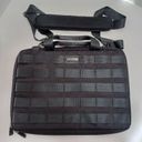 Mobil IT Padded Laptop Briefcase Bag Woven Seatbelt Loops Zippered Black NEW Photo 1