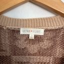 Ultra Flirt  LOVE Button down Cardigan Tan Size Small Photo 1