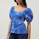 Sugar Lips  AMAYA MIXED PRINT CIRUS BACK TIE PEPLUM TOP RETAIL $79 SIZE MEDIUM Photo 2