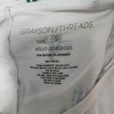 Grayson Threads  white and green cactus print tank size small Photo 6