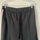 EXPRESS Athletic Pants Two Stripe Black White Drawstring Elastic Waist  medium Photo 2