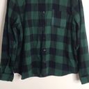 Betty Boop  green flannel button down long sleeve shirt size XL Photo 3