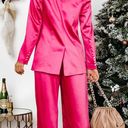 VICI NWT Satin Embellished Pocketed Blazer & Wide Leg Pants Photo 7