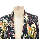 ZARA  Wild Willow Floral Satin Blazer 3/4 Length Sleeve Size Medium Photo 3