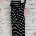 Ralph Lauren Lauren  black cream striped sheath dress size 12 Photo 4