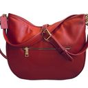 Coach  Red Smooth Leather H2132 Soft Tabby Hobo Shoulder Crossbody Bag Photo 1