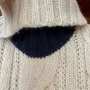 Juicy Couture , navy, trimmed cableknit, turtleneck wool, and alpaca sweater Photo 1