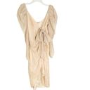 Tularosa  Renee Midi Dress in Sandstone with Shimmer Size S Photo 3