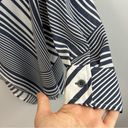 Krass&co NWT NY &  Soho Striped Asymmetrical Button Down Shirt Size Medium Photo 7