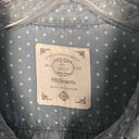 Style & Co . Polka Dot Blue Button Down Women's Shirt Size XS Photo 1