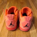 Jordan Nike Air  4 Size 6 Retro NRG Hot Punch 2019 AQ9128–600 Excellent Condition Photo 4