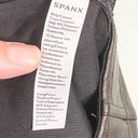 Spanx  Women's Black Stretch Vegan Leather Pull On Moto Biker Jogger Pants Medium Photo 2