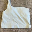 Lululemon Align Cropped Off The Shoulder Icing Blue Ribbed Tank Photo 0