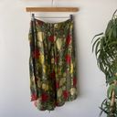 Ideology Vintage  Art Deco Floral Midi Silk Skirt Photo 64