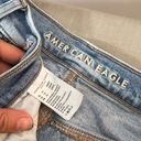 American Eagle  Blue Light Wash Whiskered Cotton Baggy Jeans Size 16 Short Photo 7