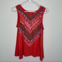 Daytrip THE BUCKLE //  Pink-Red Coral Open Back Tank Top Small Photo 8