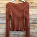 Project Social T PST By  Kimora Sweetheart Rib Knit Striped Top Size Large NWOT Photo 1