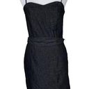 Gap  Black Denim Sleeveless Dress With Belt Size 2 Cotton-Blend Photo 0