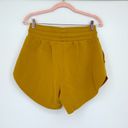 Harper Cleo  Sweat Shorts Womens Small Yellow Gold Solid Drawstring Athleisure Photo 2