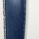 AQUA  Track Stripe Frayed Mid-rise Skinny Jeans - 26 Photo 9