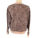 Nike  Women's All Over Leopard Print Crewneck Sweatshirt Brown Pullover Size S Photo 2