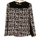 DKNY  black & white‎ blouse size L Photo 0