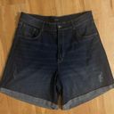 Bermuda Women's plus size 22 Denim cuffed Jean shorts Distressed  Sz 22 waist 38 Photo 0