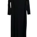 Curvy Sense Eliana Square Neck 2 Front Slits Dress Black. Size 1X Photo 1