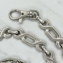 The Bar Silver Tone Metal Chain Link Belt OS One Size Photo 2