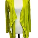 Magaschoni  New York Lime Green Open Front Cardigan XS Photo 0