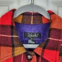 Rafaella  Shacket Wool Blend Plaid Jacket Button Front Flannel Shirt Pockets Sz M Photo 6