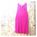 Sonoma  pocket pink berry Henley knee length dress Large shirt dress Photo 2