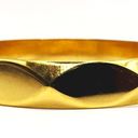 Monet Three Piece Gold Tone Textured Bangle Bracelet Photo 2