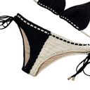 Zimmermann  Clover Crochet Bikini Set in Black & White Photo 4