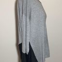 New York & Co. SOHO ASYMMETRICAL Sweater full zip back black gray color block medium NY & co.  Photo 1