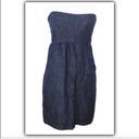 Gap  Strapless Stretch Cotton Denim mini Dress Size 0 Photo 1