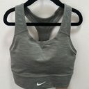 Nike Swoosh Sports Bras Women - Grey, White Photo 0