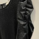 Loft NWOT  Size Small Black and Silver Metallic Dress Photo 5