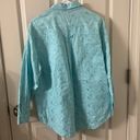 Denim & Co  All Over Embroidered Button Up Top Medium Photo 4