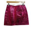 The Moon Day +  barbie hot pink snake print slit mini skirt size Small NEW Photo 3