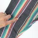 Free People Vintage  Striped Cotton Boho Hoodie Size M Photo 7