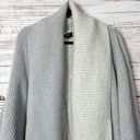 FATE. Please Yourself Gray and Cream Open Shawl Chunky Cardigan, EUC, Small Photo 5