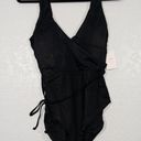 ANDIE NWT  Black The Belmar One Piece Swimsuit Size Medium Photo 2